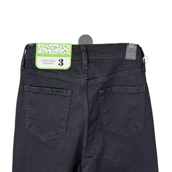 CP Jeans High Rise Skinny Black Denim – Juniors Size 3 |NWT| Eco-Friendly - Picture 2 of 5